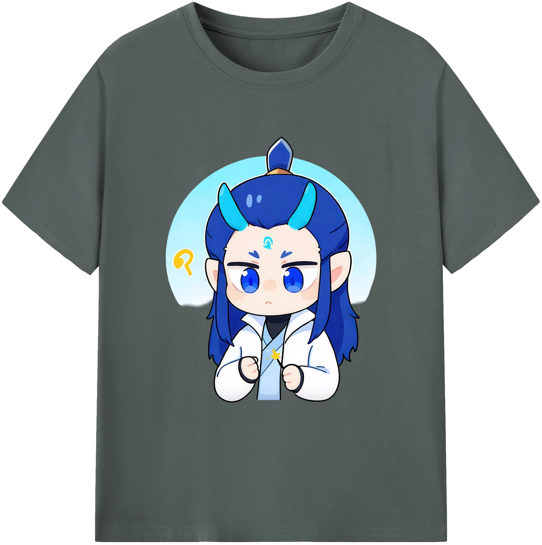 （画像用） Ne Zha 2 ナタ 魔童の大暴れ 綿100％ メンズ半袖Tシャツ｜肌触りやわらか＆通気性